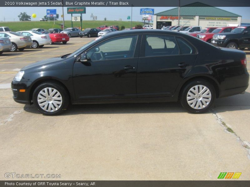 Blue Graphite Metallic / Titan Black 2010 Volkswagen Jetta S Sedan