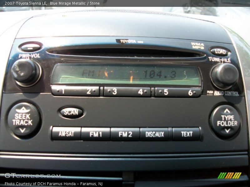 Blue Mirage Metallic / Stone 2007 Toyota Sienna LE