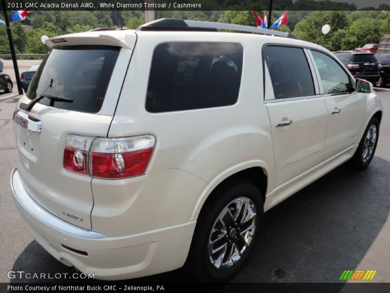 White Diamond Tintcoat / Cashmere 2011 GMC Acadia Denali AWD