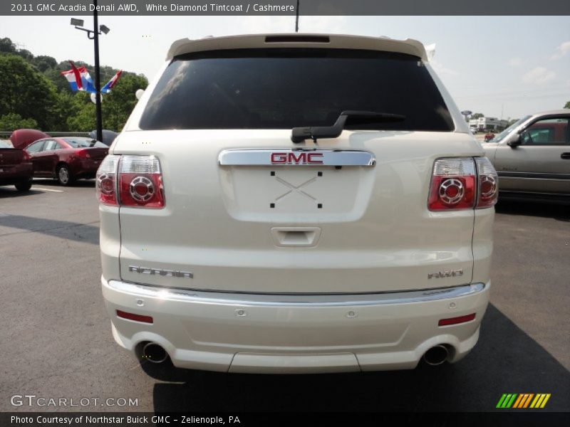 White Diamond Tintcoat / Cashmere 2011 GMC Acadia Denali AWD