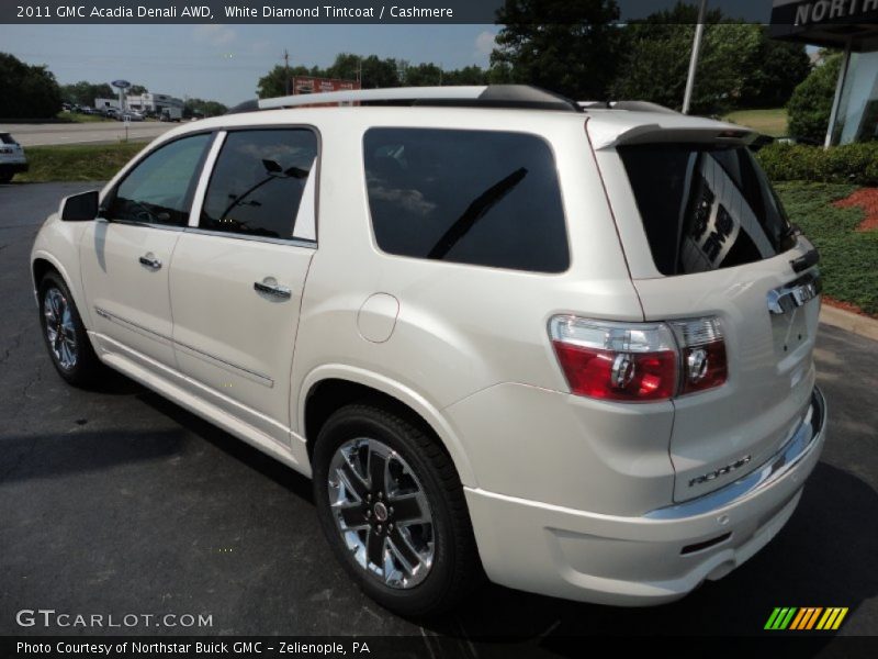 White Diamond Tintcoat / Cashmere 2011 GMC Acadia Denali AWD