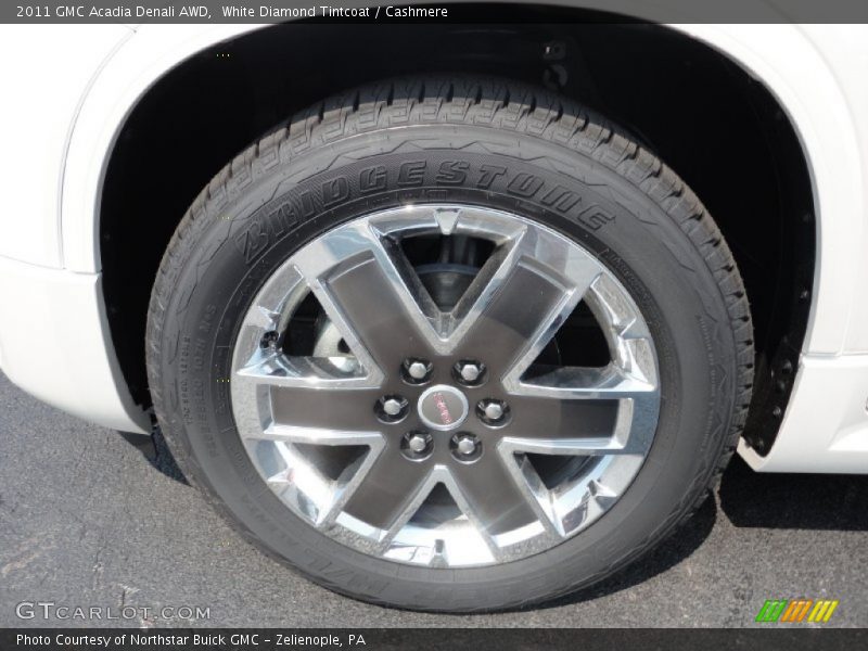 White Diamond Tintcoat / Cashmere 2011 GMC Acadia Denali AWD