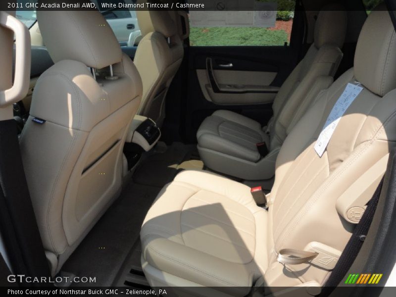 White Diamond Tintcoat / Cashmere 2011 GMC Acadia Denali AWD