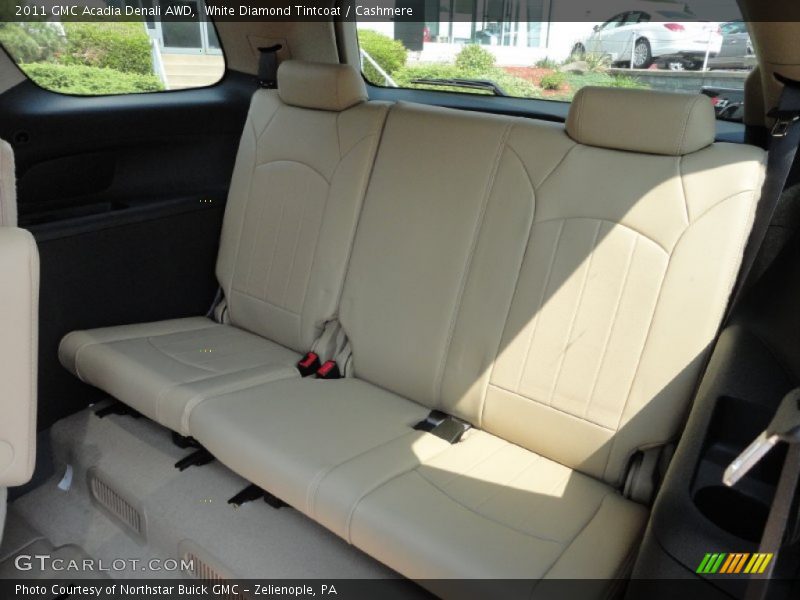 White Diamond Tintcoat / Cashmere 2011 GMC Acadia Denali AWD
