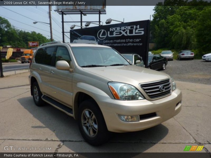 Savannah Beige Metallic / Ivory 2009 Lexus GX 470