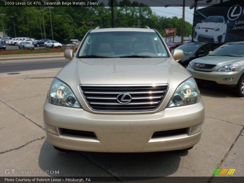 Savannah Beige Metallic / Ivory 2009 Lexus GX 470