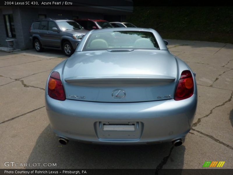 Azure Pearl / Ecru 2004 Lexus SC 430