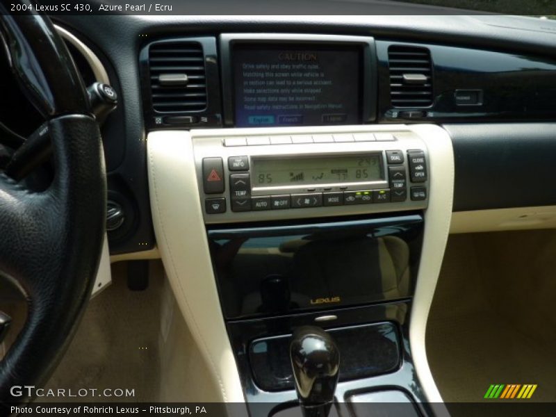 Azure Pearl / Ecru 2004 Lexus SC 430