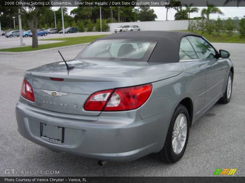 Silver Steel Metallic / Dark Slate Gray/Light Slate Gray 2008 Chrysler Sebring LX Convertible