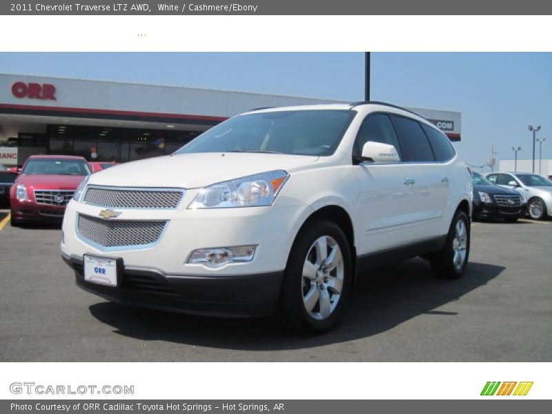 White / Cashmere/Ebony 2011 Chevrolet Traverse LTZ AWD