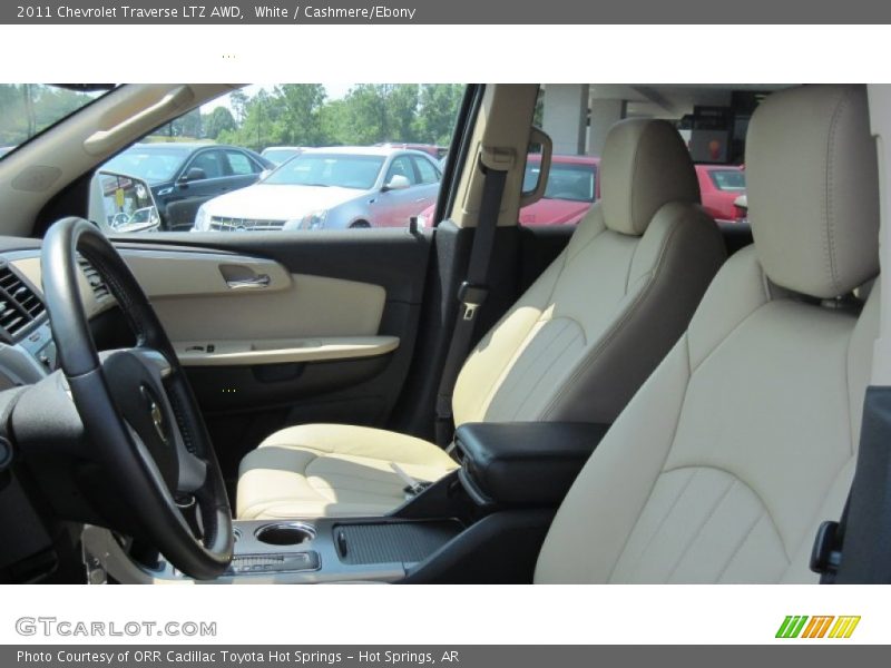 White / Cashmere/Ebony 2011 Chevrolet Traverse LTZ AWD