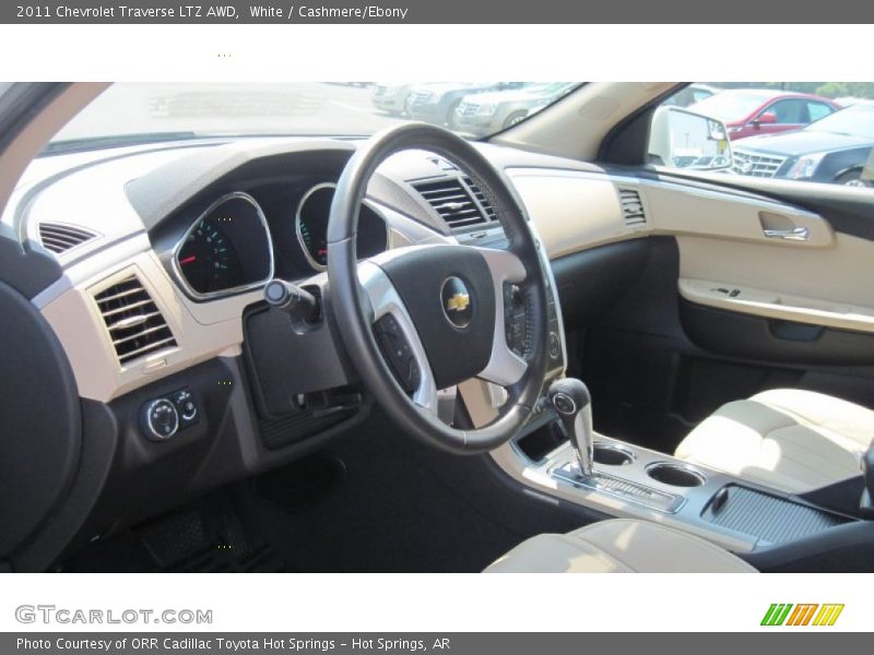 White / Cashmere/Ebony 2011 Chevrolet Traverse LTZ AWD