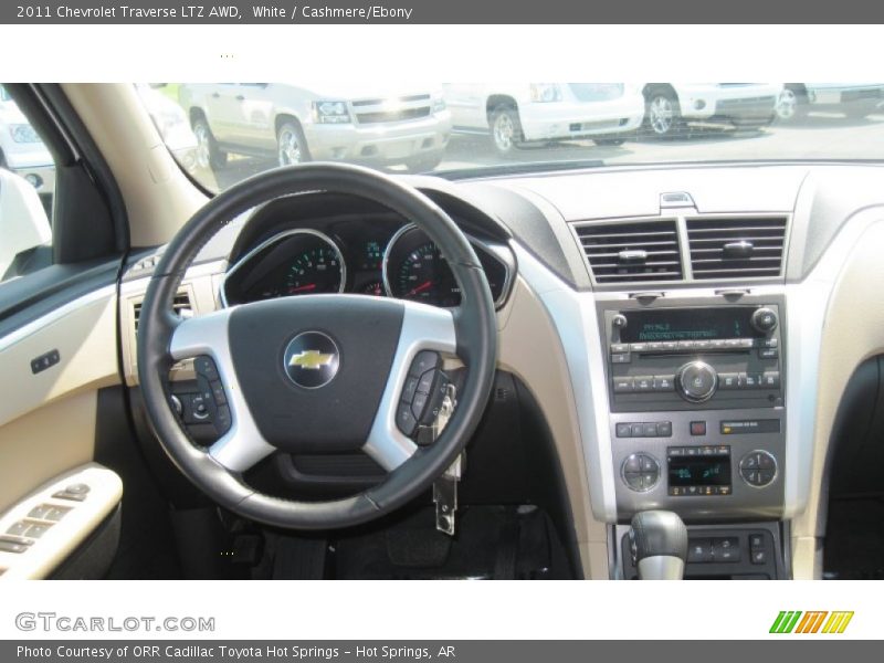 White / Cashmere/Ebony 2011 Chevrolet Traverse LTZ AWD