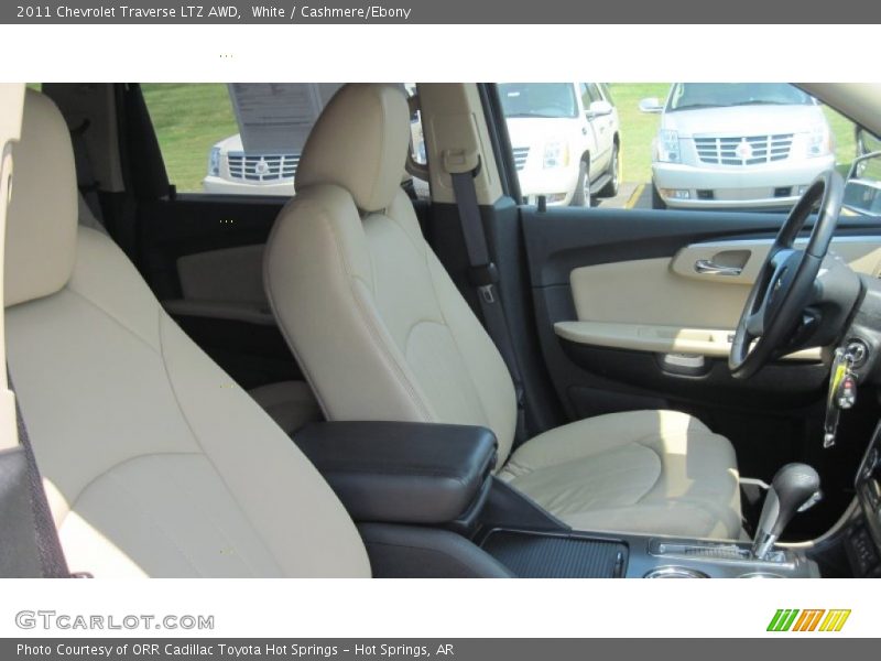 White / Cashmere/Ebony 2011 Chevrolet Traverse LTZ AWD
