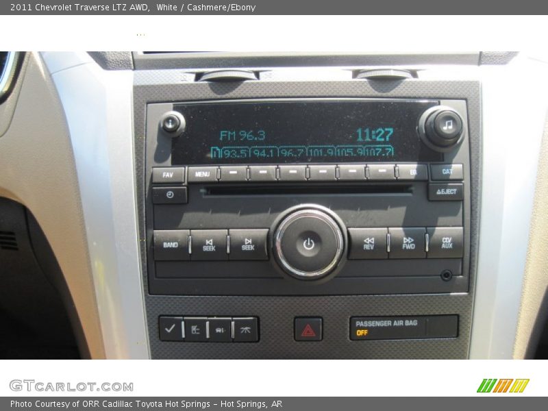White / Cashmere/Ebony 2011 Chevrolet Traverse LTZ AWD