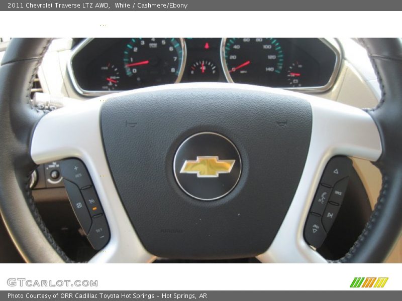 White / Cashmere/Ebony 2011 Chevrolet Traverse LTZ AWD