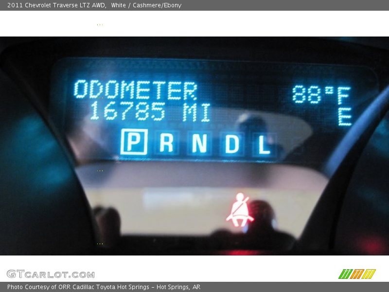 White / Cashmere/Ebony 2011 Chevrolet Traverse LTZ AWD