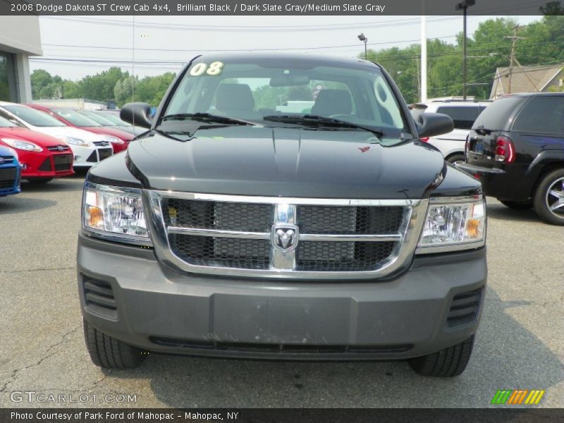 Brilliant Black / Dark Slate Gray/Medium Slate Gray 2008 Dodge Dakota ST Crew Cab 4x4
