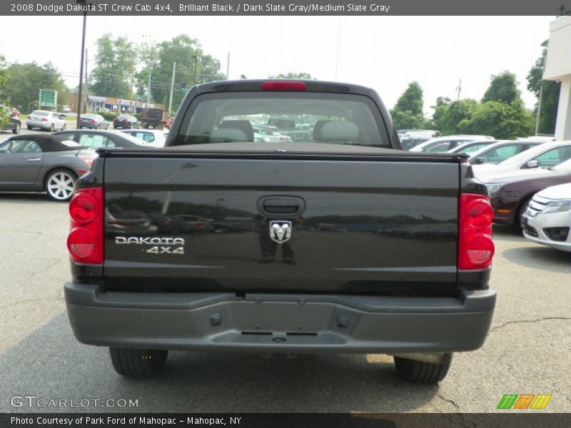 Brilliant Black / Dark Slate Gray/Medium Slate Gray 2008 Dodge Dakota ST Crew Cab 4x4