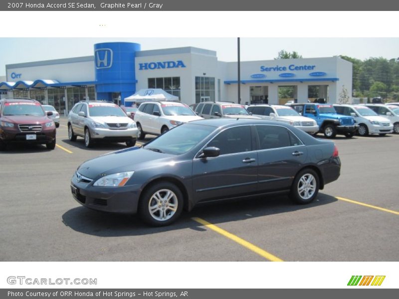 Graphite Pearl / Gray 2007 Honda Accord SE Sedan