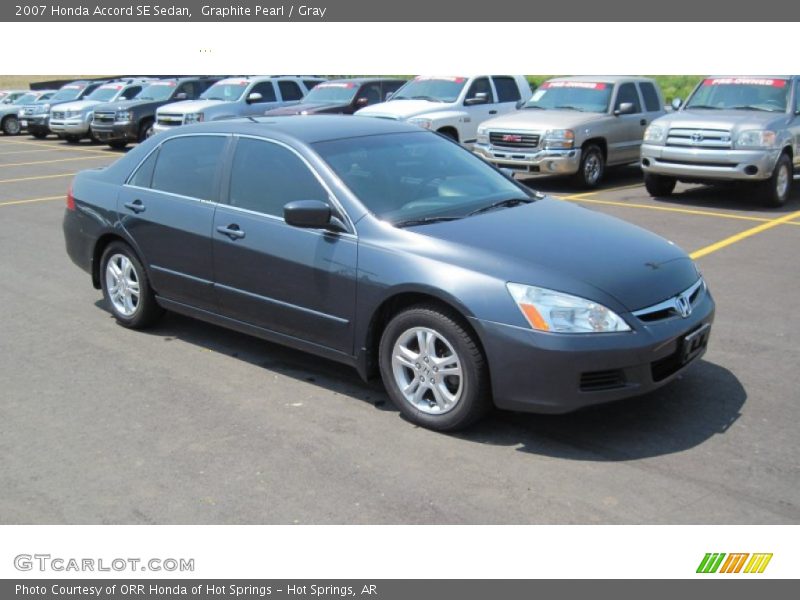 Graphite Pearl / Gray 2007 Honda Accord SE Sedan