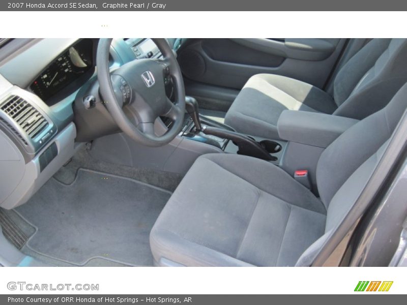 Graphite Pearl / Gray 2007 Honda Accord SE Sedan