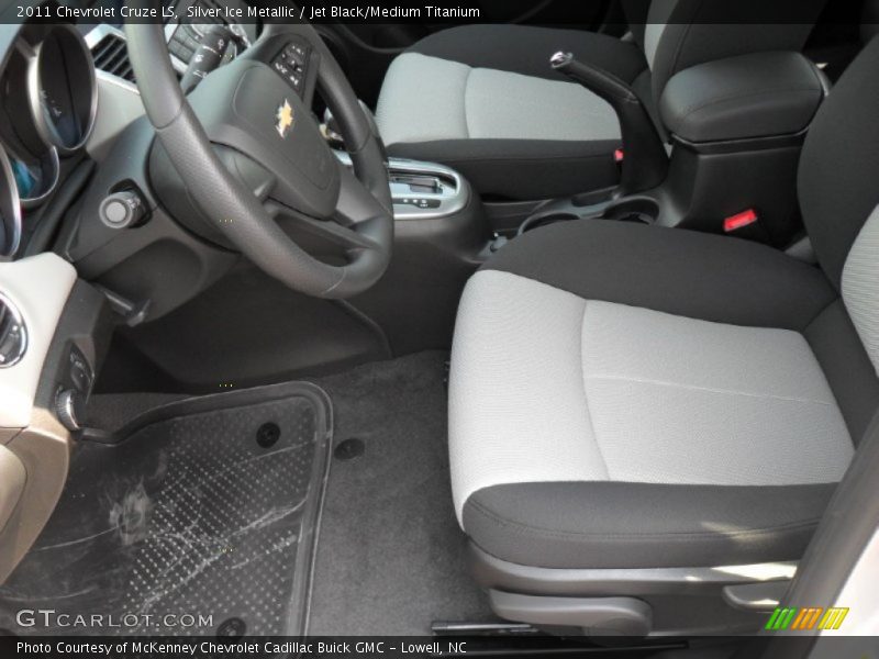 Silver Ice Metallic / Jet Black/Medium Titanium 2011 Chevrolet Cruze LS