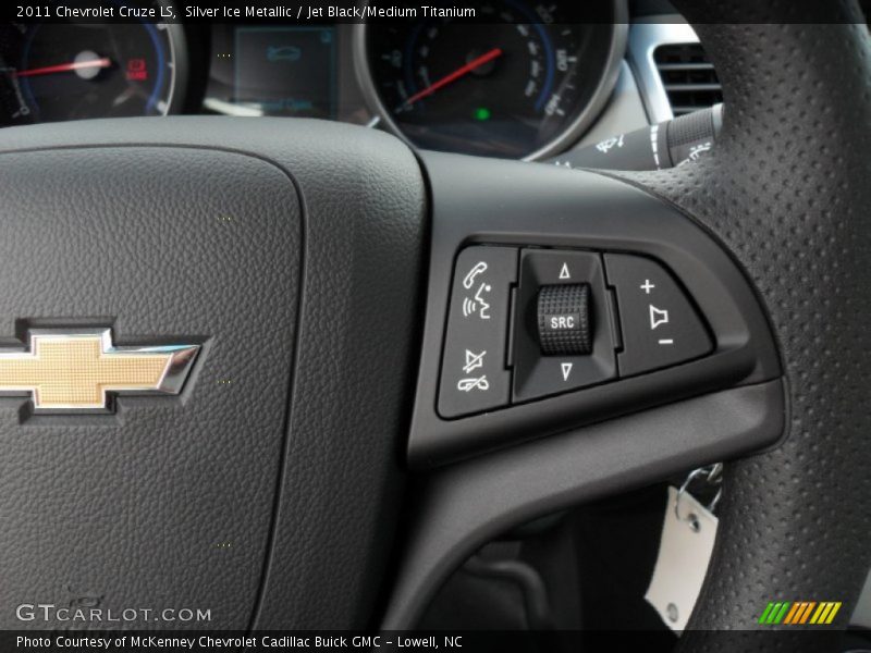 Silver Ice Metallic / Jet Black/Medium Titanium 2011 Chevrolet Cruze LS
