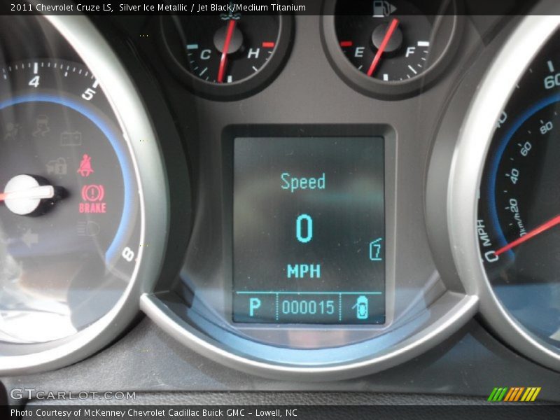 Silver Ice Metallic / Jet Black/Medium Titanium 2011 Chevrolet Cruze LS