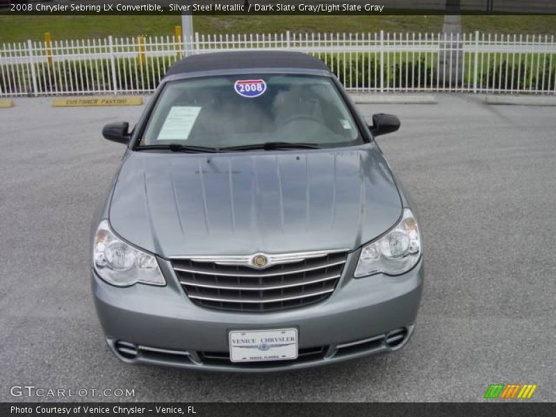 Silver Steel Metallic / Dark Slate Gray/Light Slate Gray 2008 Chrysler Sebring LX Convertible
