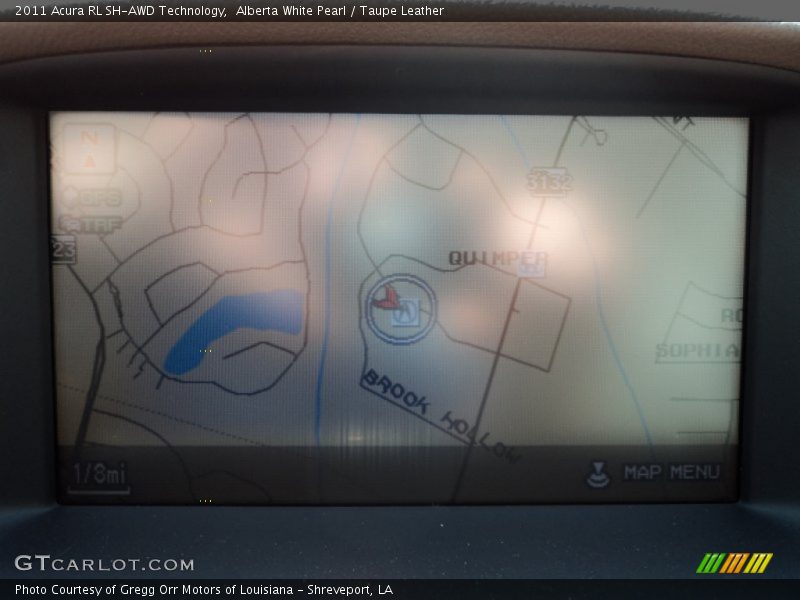 Navigation of 2011 RL SH-AWD Technology