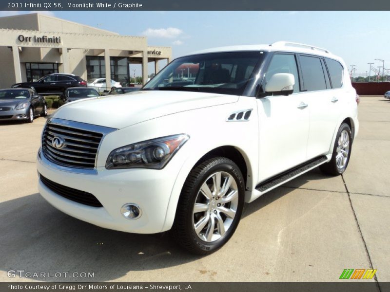 Moonlight White / Graphite 2011 Infiniti QX 56