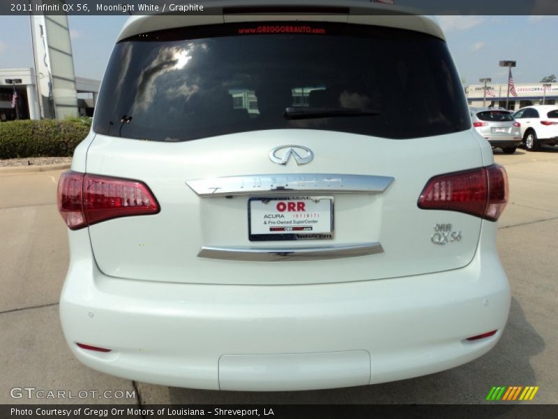 Moonlight White / Graphite 2011 Infiniti QX 56