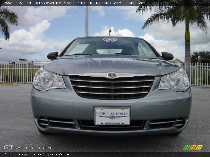 Silver Steel Metallic / Dark Slate Gray/Light Slate Gray 2008 Chrysler Sebring LX Convertible