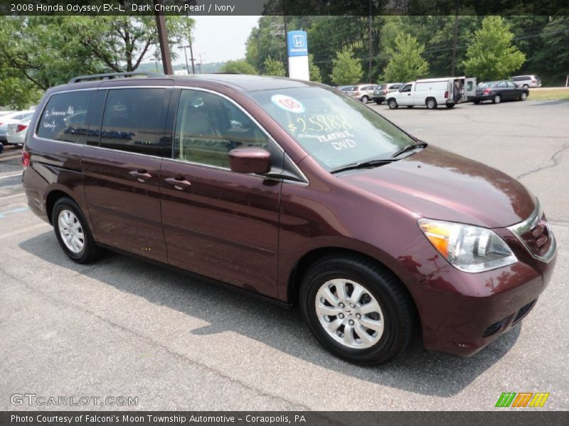 Dark Cherry Pearl / Ivory 2008 Honda Odyssey EX-L