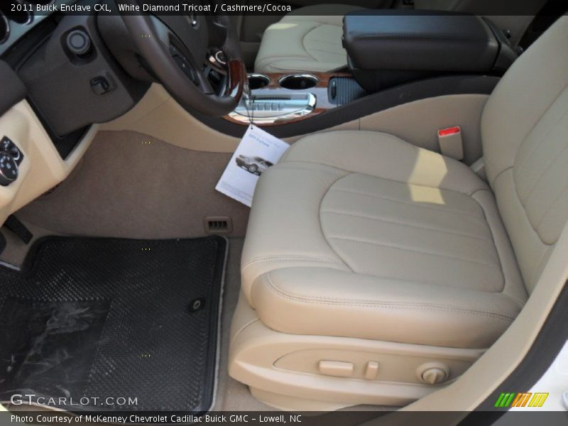 White Diamond Tricoat / Cashmere/Cocoa 2011 Buick Enclave CXL