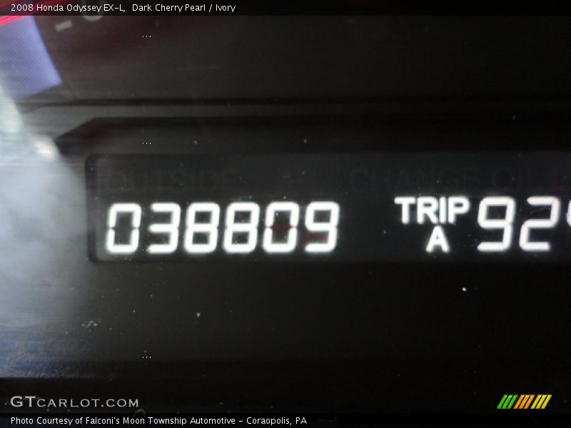 Dark Cherry Pearl / Ivory 2008 Honda Odyssey EX-L