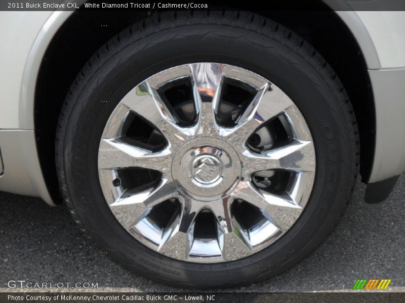 White Diamond Tricoat / Cashmere/Cocoa 2011 Buick Enclave CXL