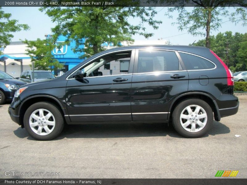 Nighthawk Black Pearl / Black 2008 Honda CR-V EX-L 4WD