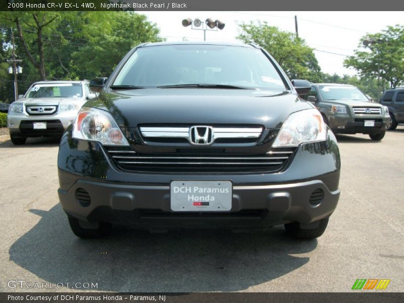 Nighthawk Black Pearl / Black 2008 Honda CR-V EX-L 4WD