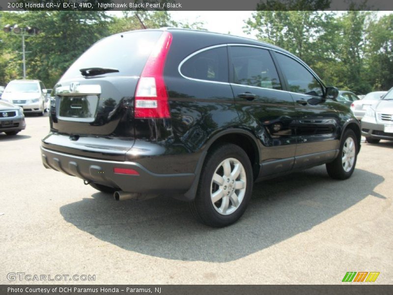 Nighthawk Black Pearl / Black 2008 Honda CR-V EX-L 4WD