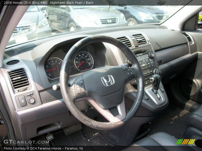 Nighthawk Black Pearl / Black 2008 Honda CR-V EX-L 4WD