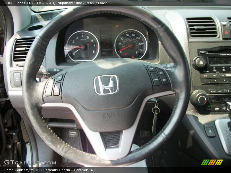 Nighthawk Black Pearl / Black 2008 Honda CR-V EX-L 4WD