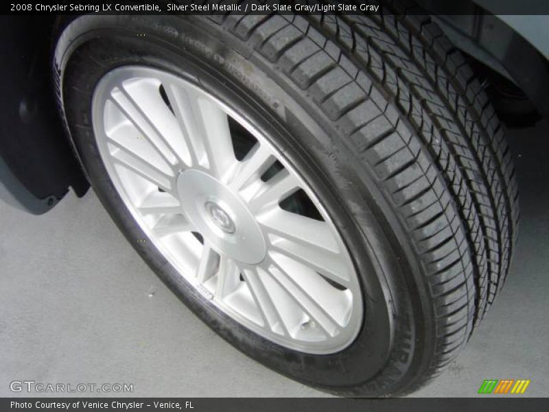 Silver Steel Metallic / Dark Slate Gray/Light Slate Gray 2008 Chrysler Sebring LX Convertible