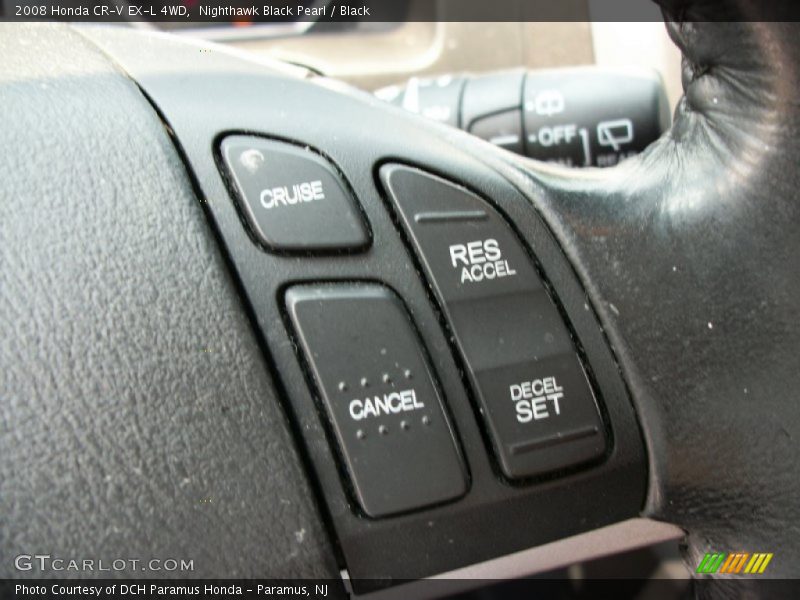 Nighthawk Black Pearl / Black 2008 Honda CR-V EX-L 4WD