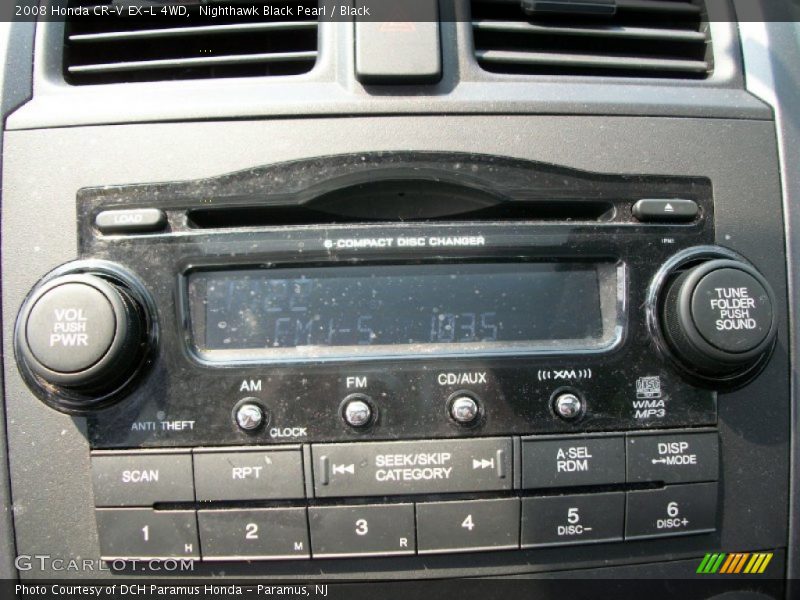 Nighthawk Black Pearl / Black 2008 Honda CR-V EX-L 4WD