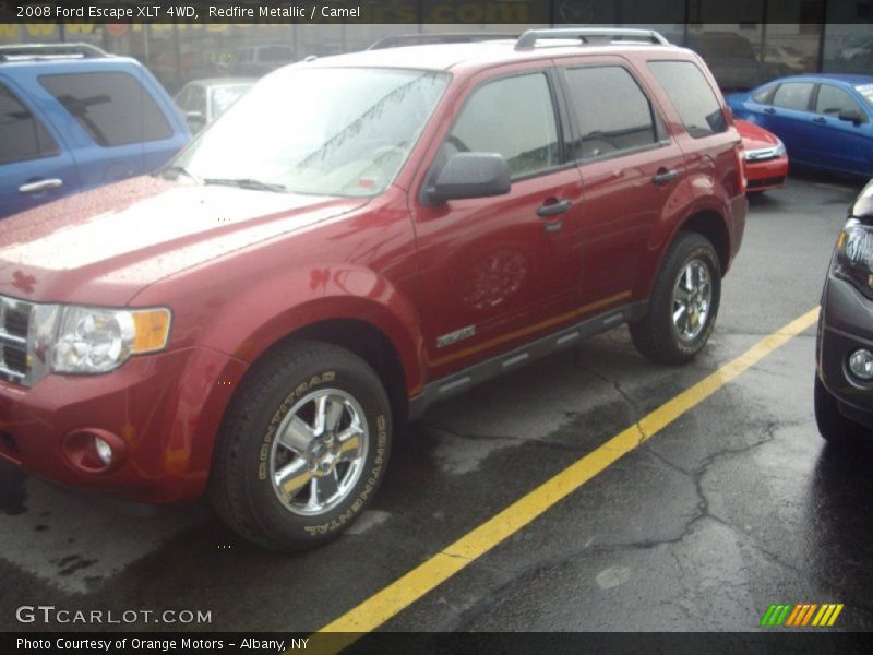 Redfire Metallic / Camel 2008 Ford Escape XLT 4WD