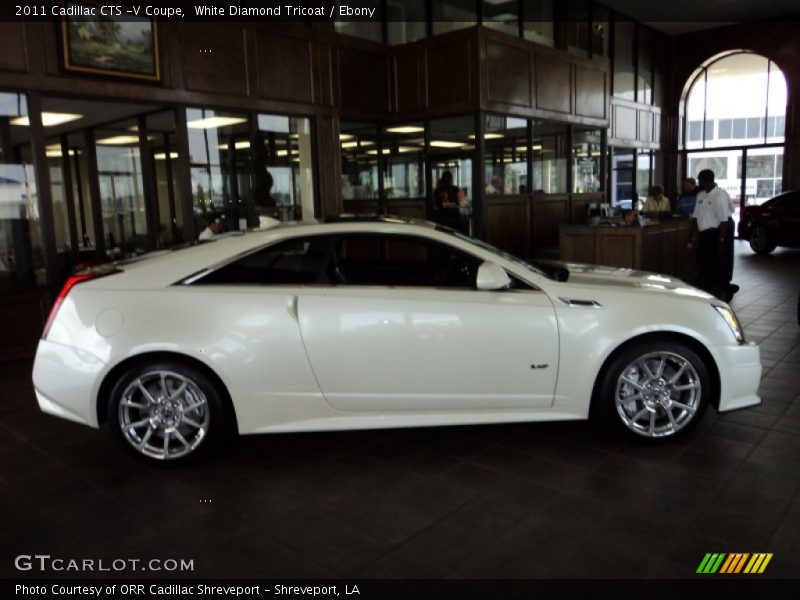 White Diamond Tricoat / Ebony 2011 Cadillac CTS -V Coupe