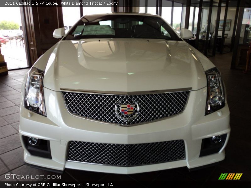 White Diamond Tricoat / Ebony 2011 Cadillac CTS -V Coupe