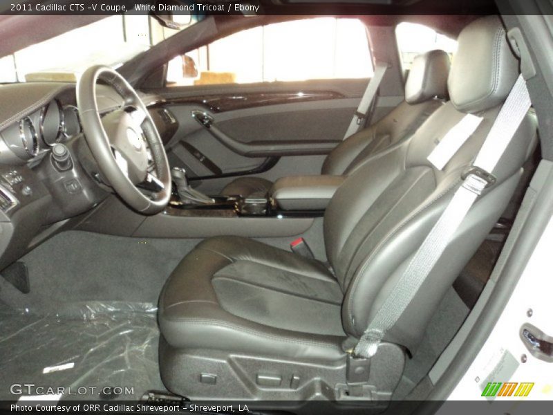 White Diamond Tricoat / Ebony 2011 Cadillac CTS -V Coupe